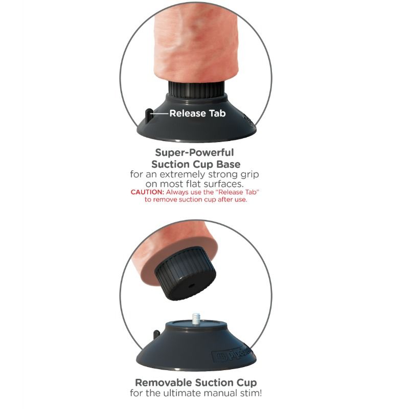 KING COCK - 23 CM WIBRACYJNY MIĘSO KUTASA