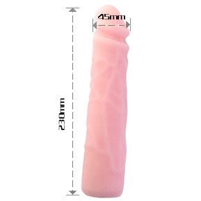 BAILE - REALISTYCZNY SILIKONOWY DILDO W DOTYKU SKÓRY 23 CM