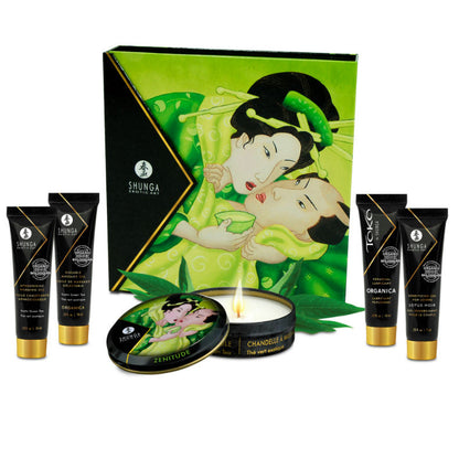 SHUNGA - ZESTAW ORGANICZNEJ ZIELONEJ HERBATY SECRET GEISHA