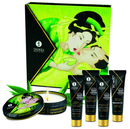 SHUNGA - ZESTAW ORGANICZNEJ ZIELONEJ HERBATY SECRET GEISHA