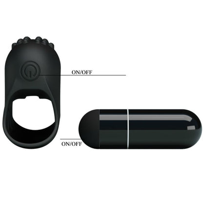 PRETTY LOVE - FLIRTATION STEWARD CZARNY WIBRACYJNY NAPARSTEK