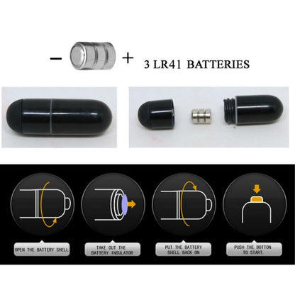 PRETTY LOVE - FLIRTACJA STANFORD CZARNY NAPARS WIBRACYJNY