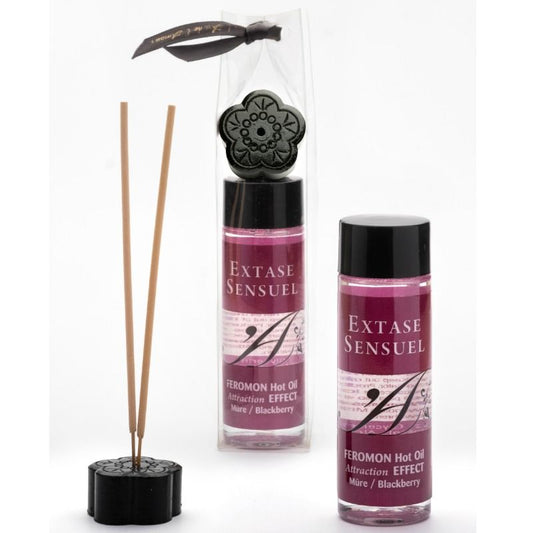 EXTASE SENSUAL - OLEJEK DO MASAŻU O EFEKTACH ROZGRZEWAJĄCYCH Z FEROMONAMI JEŻYNOWYMI 100 ML