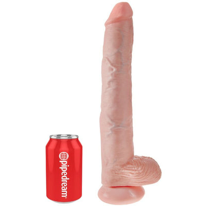 KING COCK - DILDO Z JĄDRAMI 35,6 CM MIĘSO