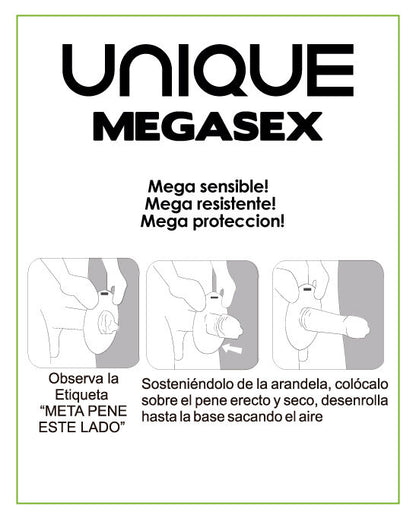 UNIQ - MEGASEX PREZERWATYWY BEZ LATEKSU SENSITIVE 3 SZTUKI