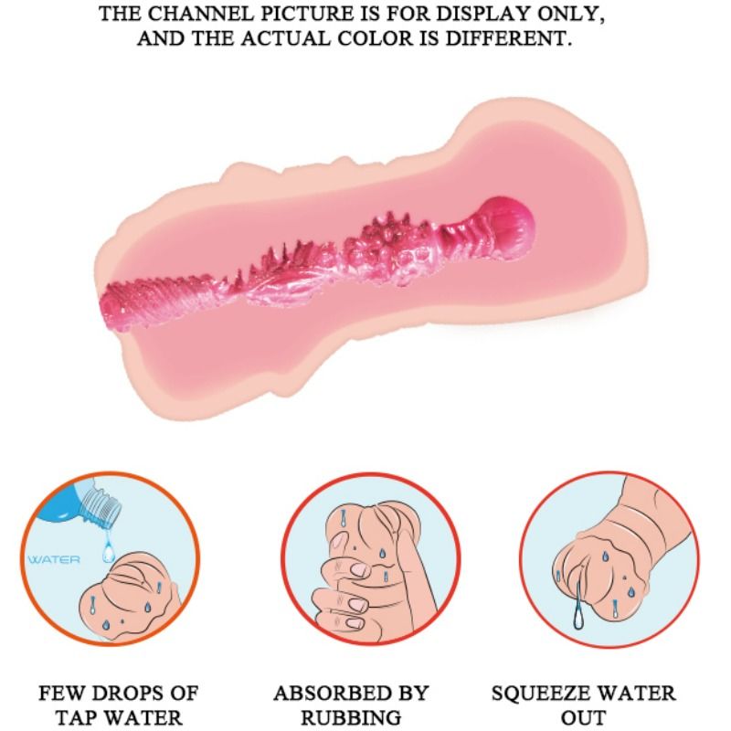 CRAZY BULL - WODNA SKÓRA, MASTURBADOR POCHWY Z WIBRACYJNYMI KULAMI