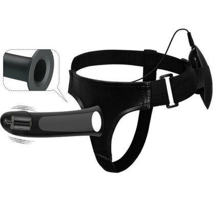 PRETTY LOVE - VITO STRAP ON Z DILDO W FORMIE PUSTEJ I WIBRACJĄ 17,3 CM