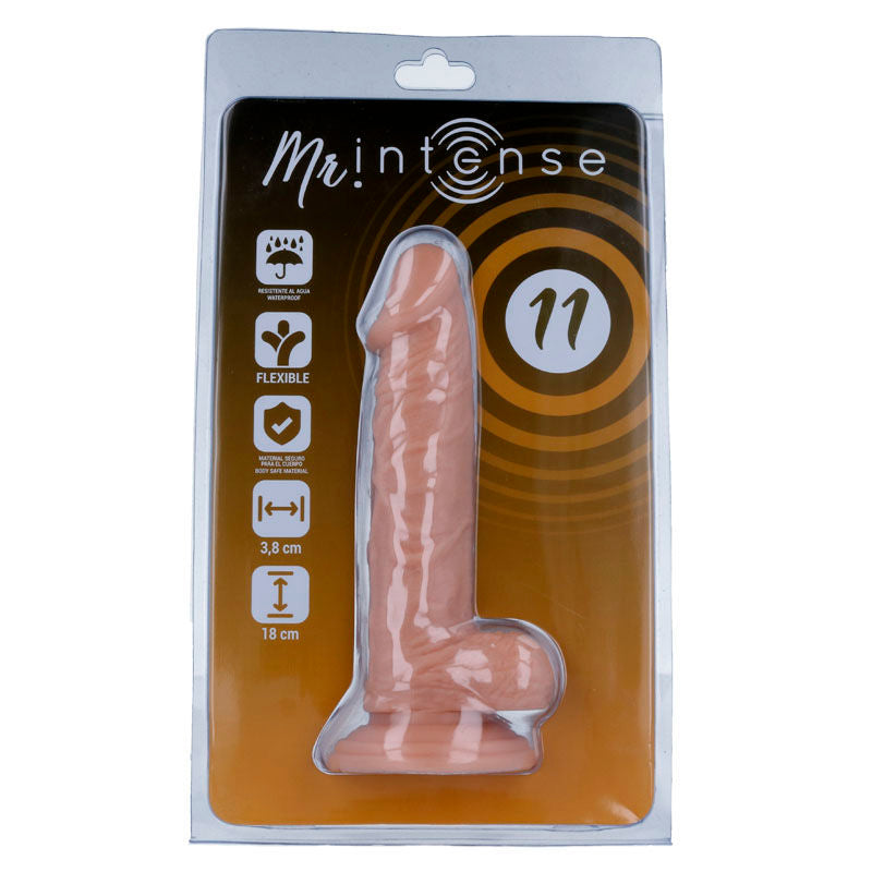 MR INTENSE - 11 REALISTYCZNY KUTAS 18 CM -O- 3,8 CM