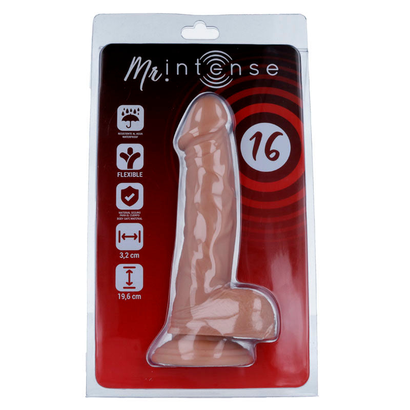MR INTENSE - 16 REALISTYCZNYCH KUTASÓW 19,6 CM -O- 3,2 CM
