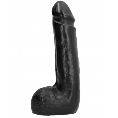 CAŁY CZARNY - MIĘKKI CZARNY REALISTYCZNY DILDO 20 CM