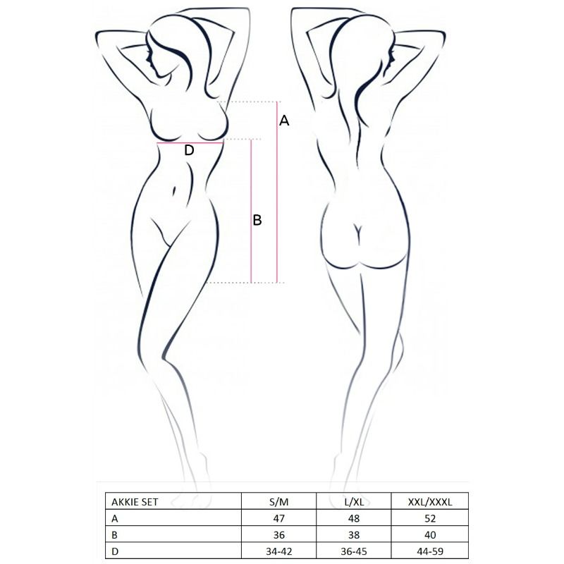 PASSION - ZESTAW KOBIECY AKKIE KOSTIUM PIELĘGNIARKI S/M