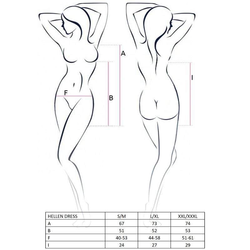 PASSION - SUKIENKA I STRÓJ KOBIECY HELLEN ROZMIAR S/M