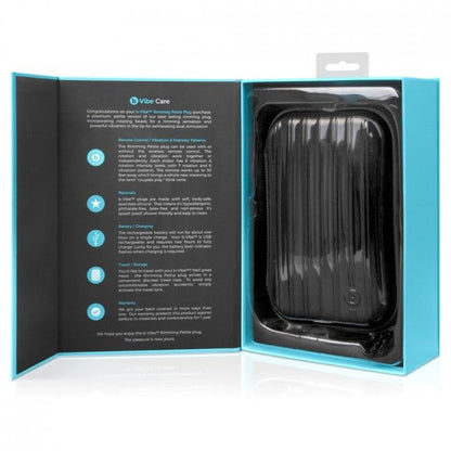 B-VIBE - ZDALNIE STEROWANY KOREK ANALNY MAŁY CZARNY