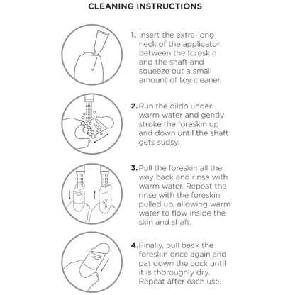 KING COCK - REALISTYCZNY DILDO NIEOBCIĘTE MIĘSEM 15 CM