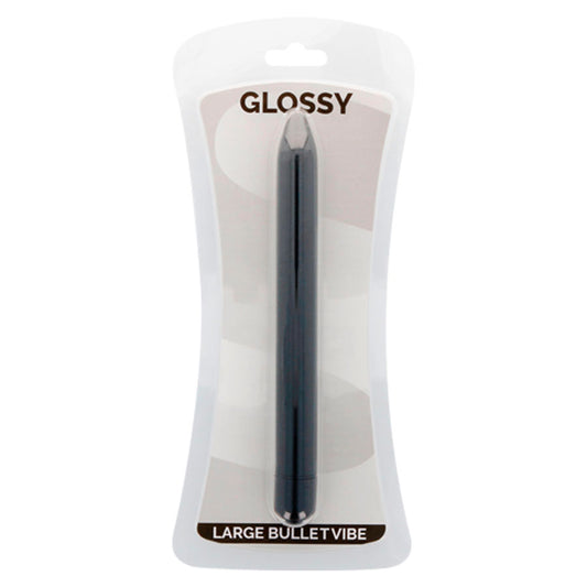 GLOSSY - SLIM WIBRATOR CZARNY