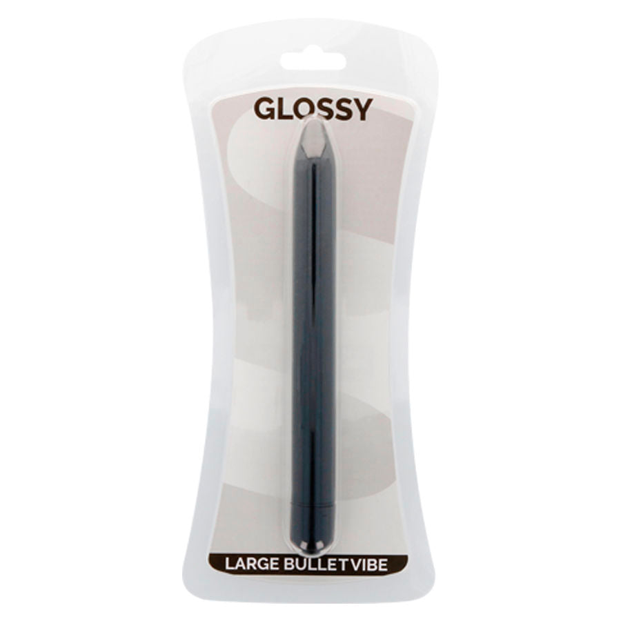 GLOSSY - SLIM WIBRATOR CZARNY