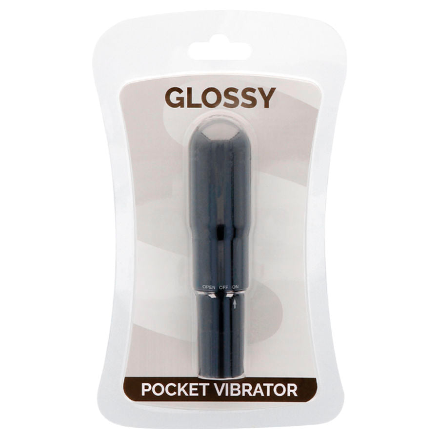 GLOSSY - WIBRATOR KIESZONKOWY CZARNY