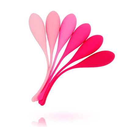 LESLIE - ZESTAW DO TRENINGU MIĘŚNI MIĘŚNI MIĘŚNI KEGEL FIT 6 OBCIĄŻNIKÓW