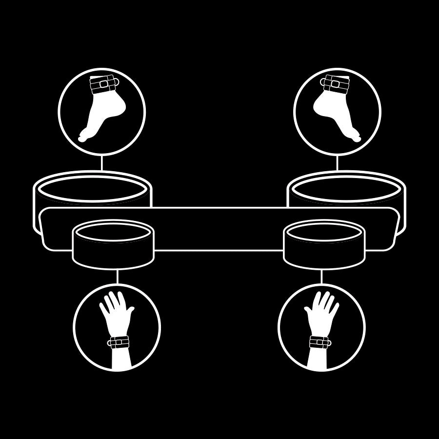 FETYSZ SUBMISSIVE - DRĄŻEK ROZPOROWY DO WIĄZANIA Z WYŚCIÓŁKĄ NOPRENOWĄ