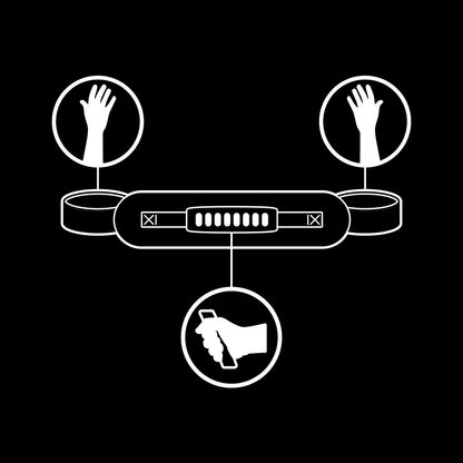 FETYSZ UMIESZNY - KAJDANKI Z PODSZEWKĄ NOPRENOWĄ I RĄCZKĄ