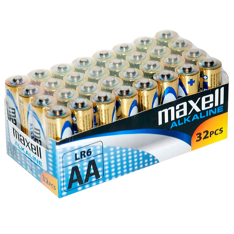 MAXELL - BATERIE ALCALINOWE AA LR6 OPAKOWANIE*32 UDS