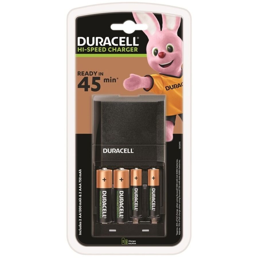 DURACELL - ŁADOWARKA 45MIN. + 2xAA 1700mAh + 2xAAA 750mAh