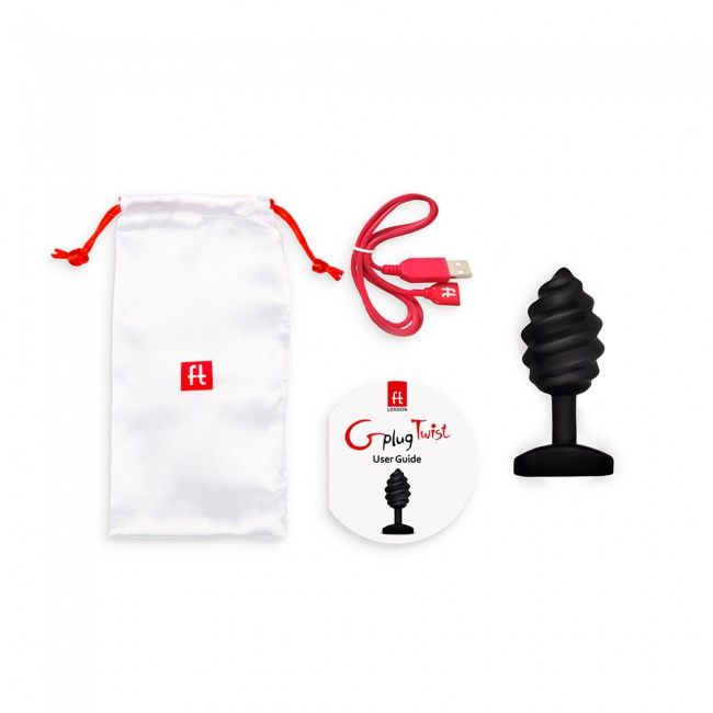 G-VIBE - GPLUG TWIST Z WIBRACJĄ CZARNY