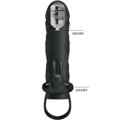 PRETTY LOVE - SILIKONOWA POKRYWA Z WIBRACJĄ 14 CM 2.0