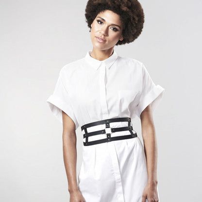 BIJOUX - PASEK INDISCRETS MAZE Z PASKIEM CZARNY