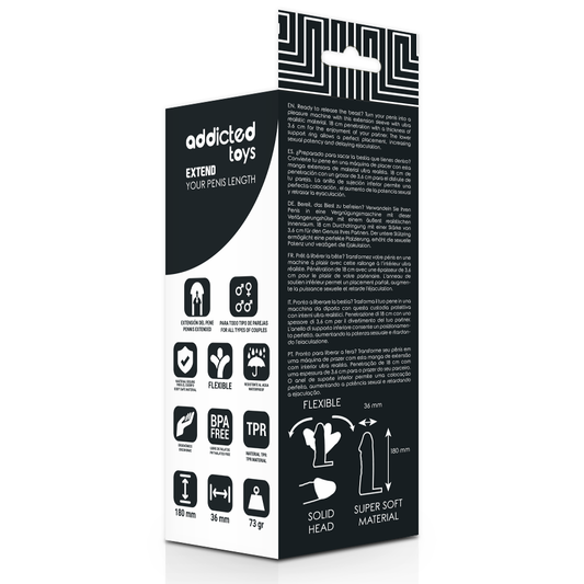 ADDICTED TOYS - PRZEDŁUŻ PENISA O 18 CM