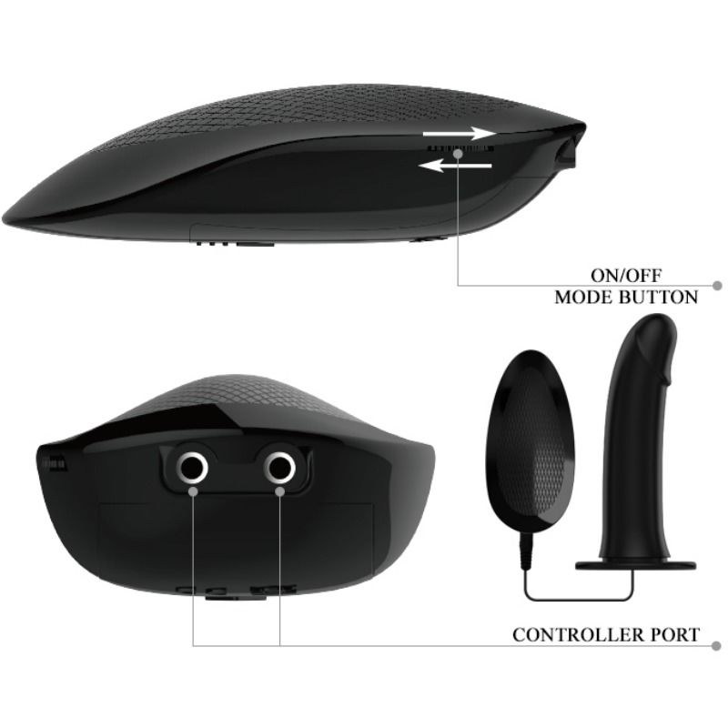 PRETTY LOVE - MARVIN STRAP ON Z WIBRACJĄ I DUŻYM DILDO