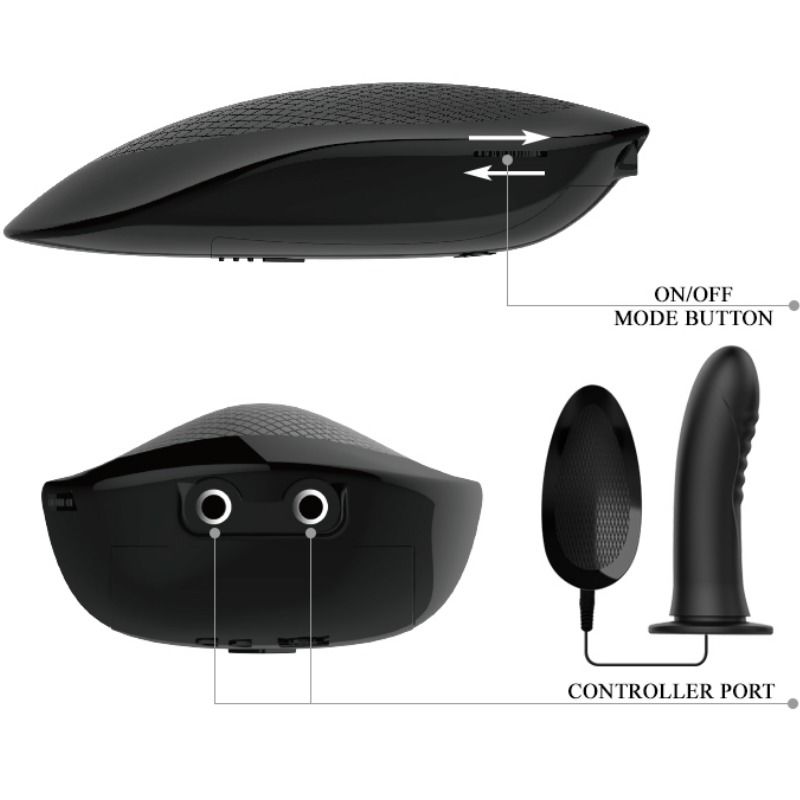 PRETTY LOVE - MYRON STRAP ON Z WIBRACJĄ I DUŻYM DILDO