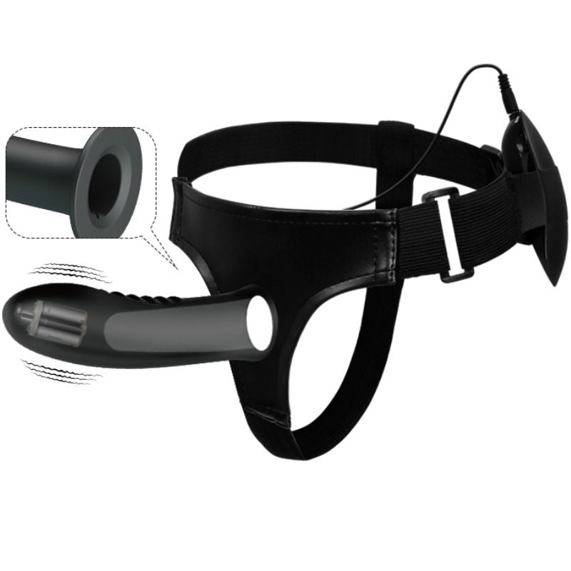 PRETTY LOVE - MYRON STRAP ON Z WIBRACJĄ I DUŻYM DILDO