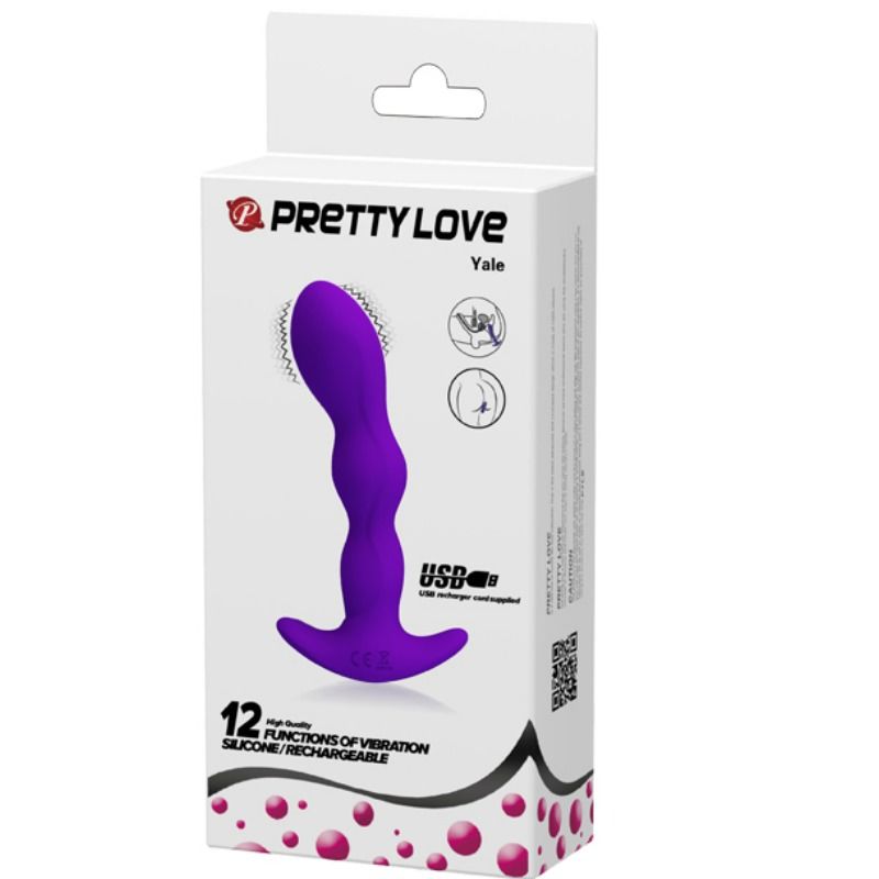 PRETTY LOVE - MASAŻER ANALNY 12 LILIOWYCH TRYBÓW WIBRACJI