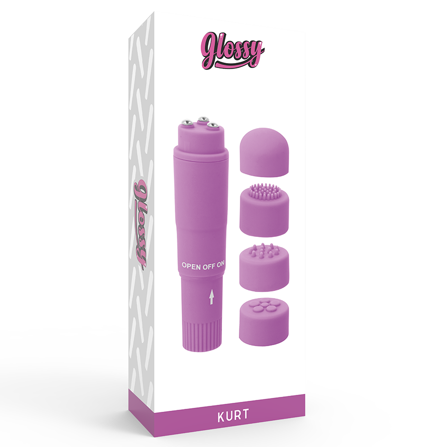 GLOSSY - KURT POCKET MASAŻER FIOLETOWY