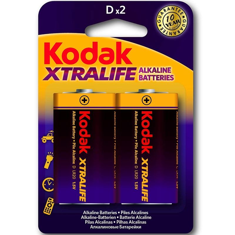 KODAK - BATERIE ALKALICZNE XTRALIFE LR20 D LR20 1,5 V
