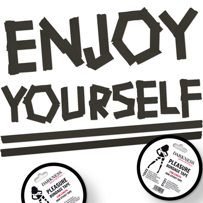 CIEMNOŚĆ - NIELEPKA CZARNA TAŚMA BONDAGE 15M