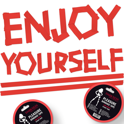 CIEMNOŚĆ - CZERWONA TAŚMA KLEJĄCA 15M