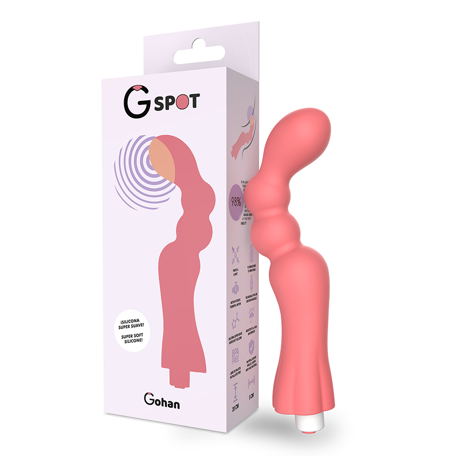 G-SPOT - WIBRATOR GOHAH ŚWIETLNY CZERWONY