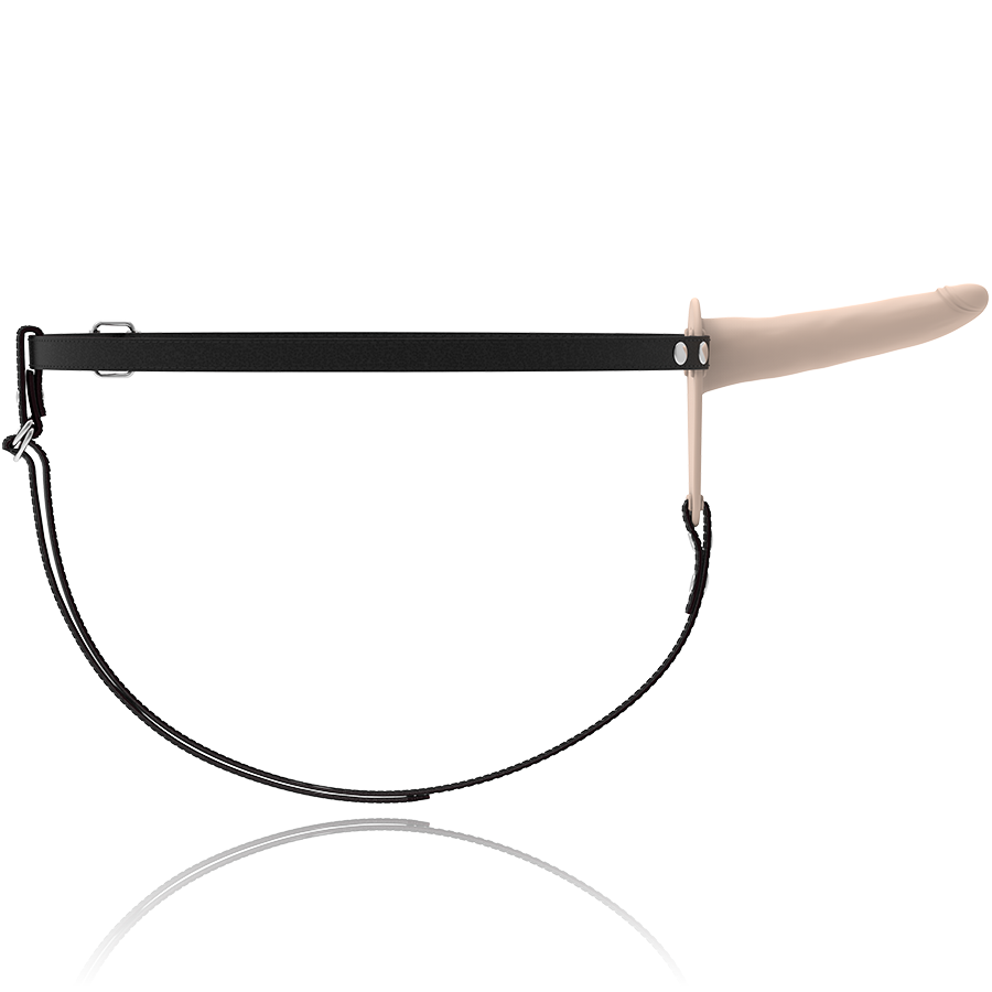 FETYSZYSTYCZNA UPRZĄŻ UMIESZANA - MIĘSNY SILIKON 15 CM