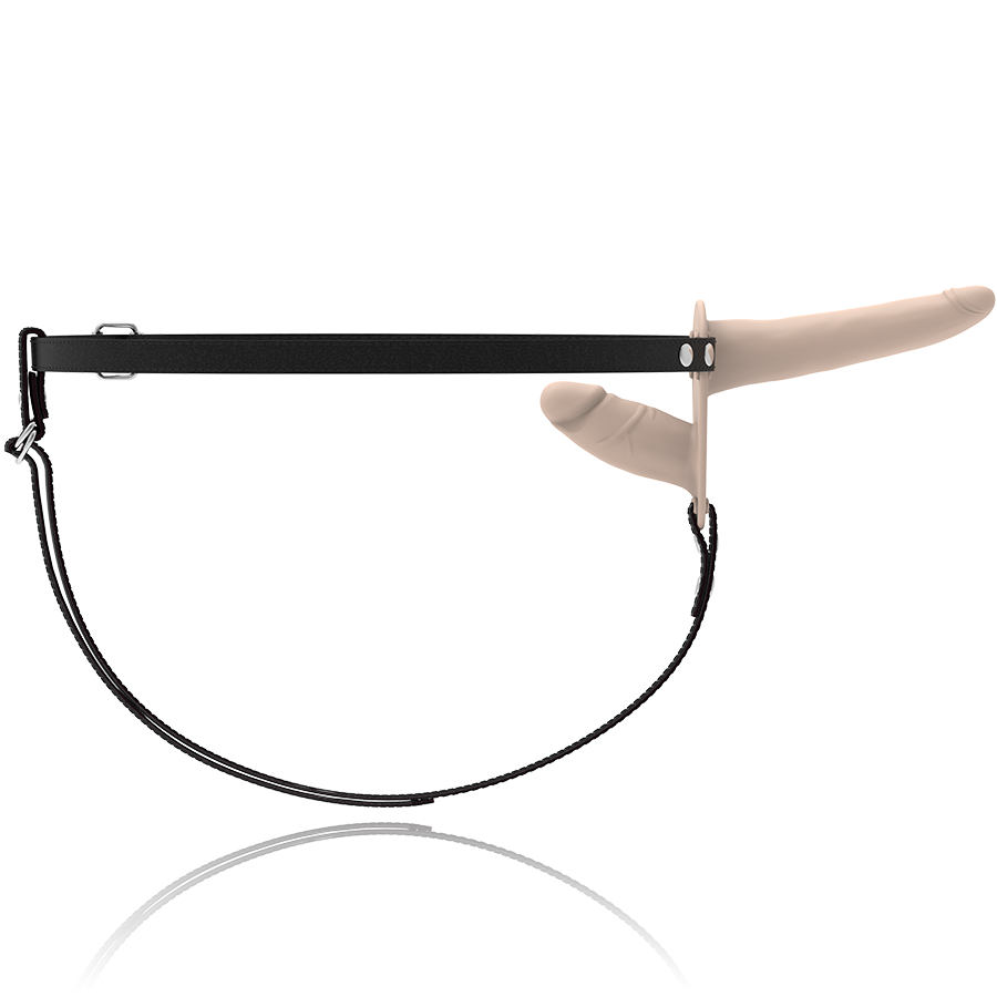 FETYSZOWY UPRZĄŻ UMIESZANY - WIBRATOR Z PODWÓJNĄ PENETRACJĄ