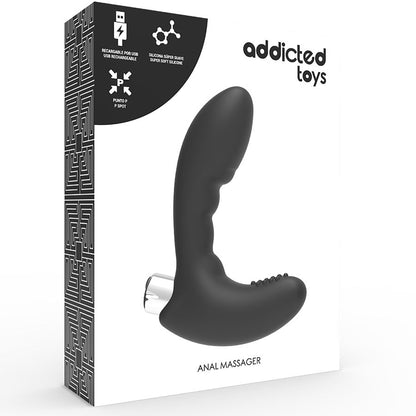 ADDICTED TOYS - WIBRATOR PROSTATYCZNY AKUMULATOROWY MODEL 4 - CZARNY