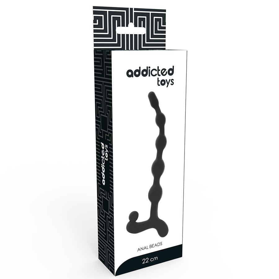ADDICTED TOYS - KULKI ANALNE 22 CM CZARNE