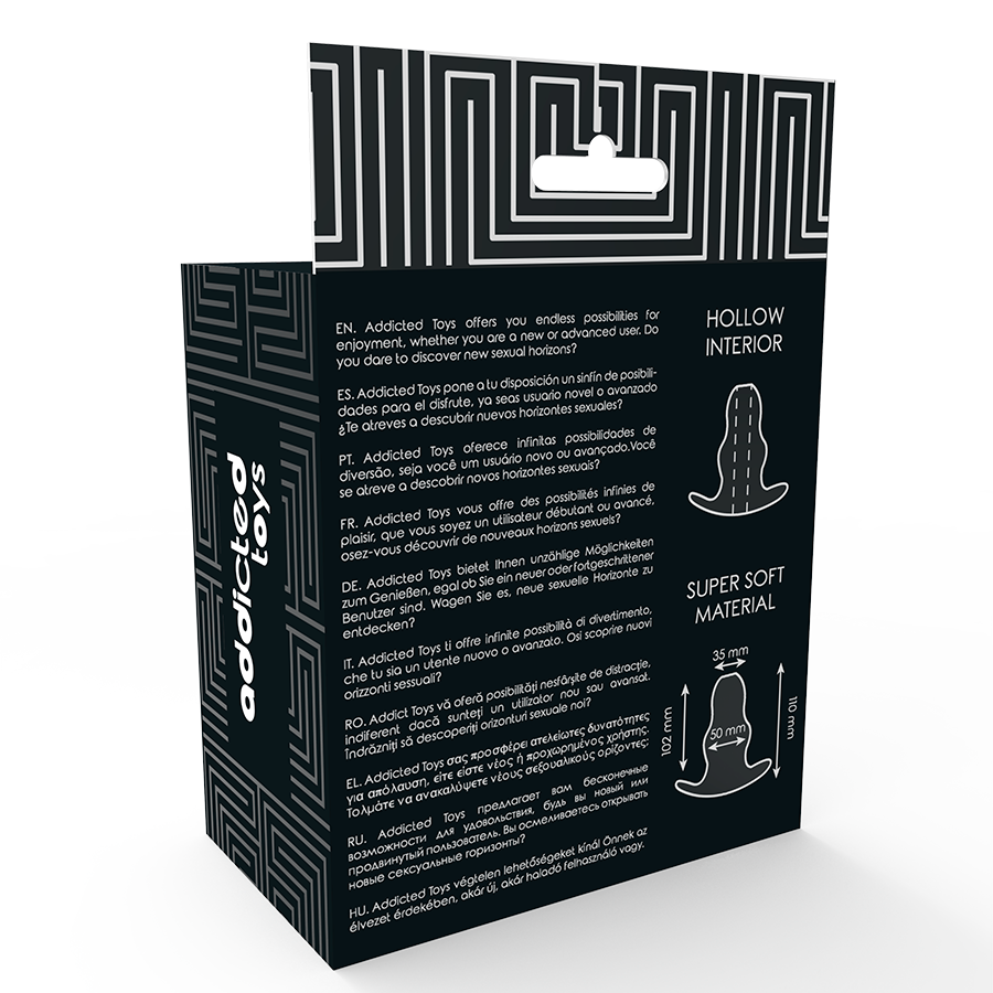 ADDICTED TOYS - ROZSZERZACZ ANALNY ŚREDNI 11 CM - PRZEŹROCZYSTY