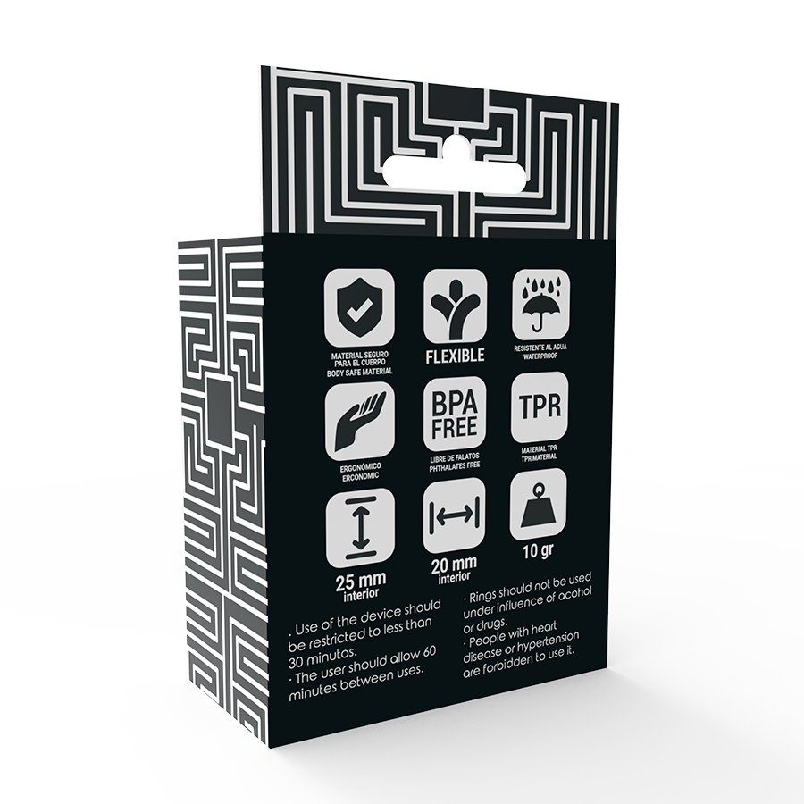 ADDICTED TOYS - ZESTAW KÓŁEK C-RING CZARNY