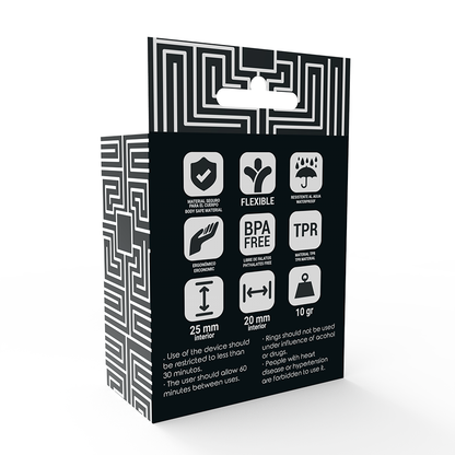 ADDICTED TOYS - ZESTAW KÓŁEK C-RING CZARNY