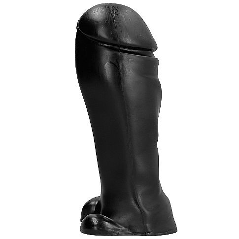 ALL BLACK - DONG 22 CM SZEROKI NOSEK