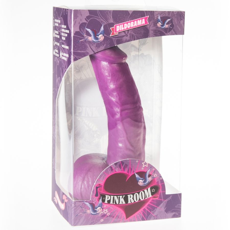 RÓŻOWY POKÓJ - CONNOR REALISTYCZNY DILDO FIOLETOWY 16 CM
