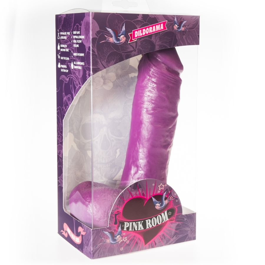 RÓŻOWY POKÓJ - ANTON REALISTYCZNY DILDO FIOLETOWY 21,5 CM