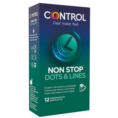 CONTROL - Prezerwatywy Non-Stop Dots and Lines 12 sztuk